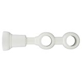 Support tringle rideau double blanc D 28mm