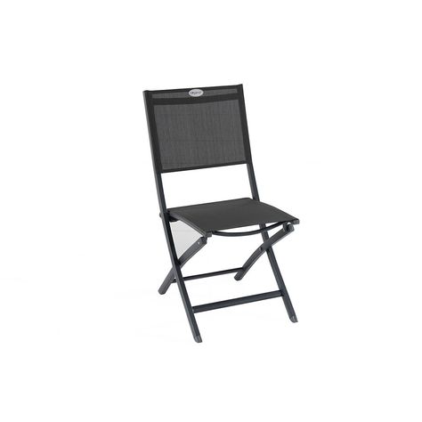 Chaise pliante ESSENTIA gris 57x45x90cm - HESPÉRIDE