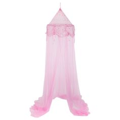 Ciel de lit moustiquaire rose fille princesse à suspendre 60x250cm