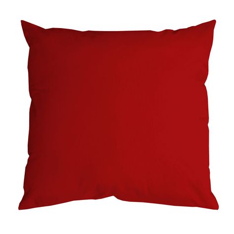 Coussin déco NELSON polyester rouge 40x40cm