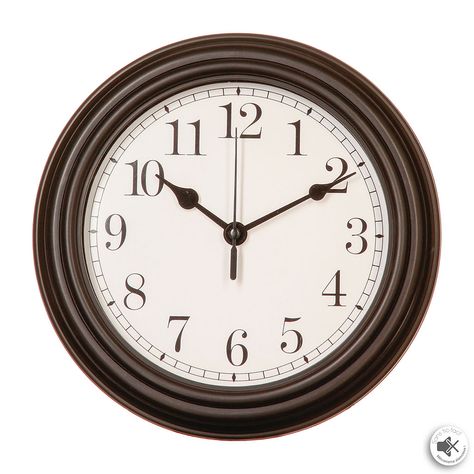 Horloge en plastique avec moulures D 22cm