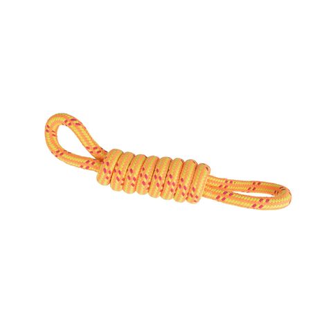 Jouet en corde nœud orange 36x7cm