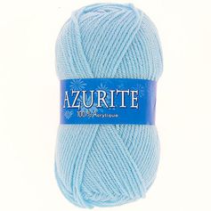 Lot de 10 pelotes de laine AZURITE bleu ciel 50g