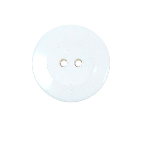 Lot de 4 boutons ronds plastique blanc D 22mm