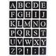 Mini pochoirs adhésifs alphabet