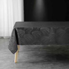 Nappe rectangulaire PLUMETTE polyester anthracite 140x240cm