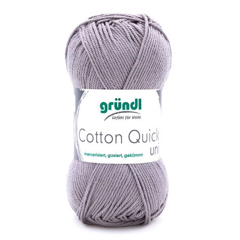 Pelote de laine COTTON QUICK gris 50g