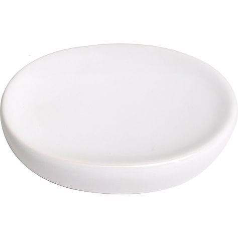 Porte-savon dolomite ovale blanc 12.5x3x9.5cm