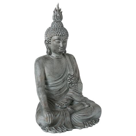 Statuette Bouddha assis en résine H 106cm