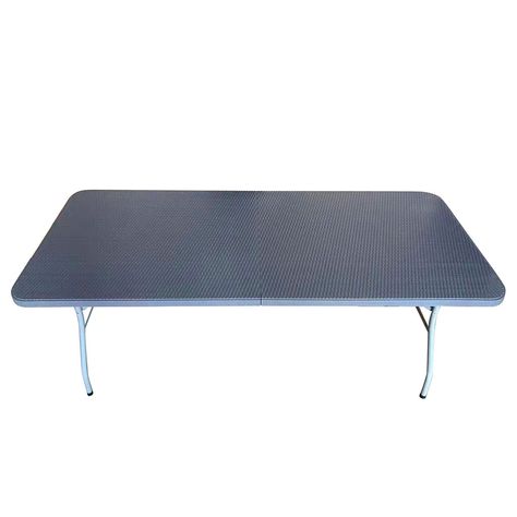 Table de réception pliable grise 180x69x74cm