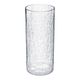 Vase cylindrique verre craquelé transparent 13x30cm