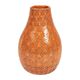 Vase déco style antique céramique orange H 25cm