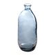 Vase décoratif bouteille verre recyclé bleu D 13x35cm