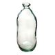 Vase décoratif bouteille verre recyclé transparent D 13x35cm