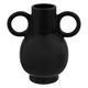 Vase OLME en dolomite noir H 22cm