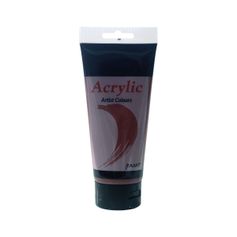 Tube peinture acrylique ombre brûlée 200ml