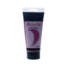 Tube peinture acrylique rose cramoisi 200ml