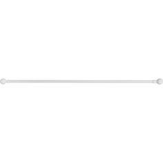 Kit tringle à rideaux fer forgé lune blanc 120-210cm