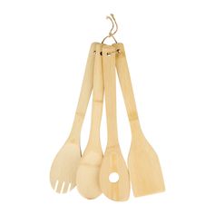 Lot de 4 ustensiles de cuisine bambou