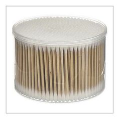 500 cotons-tiges bambou blanc