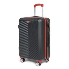 Valise ABS noir liseret 50x78x30cm
