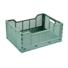 Cagette plastique pliable vert 40x30cm