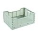 Cagette plastique pliable vert clair 40x30cm