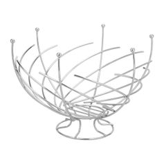 Corbeille à fruits fil métal chromé D 29cm