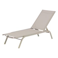 Transat acier argile 190x58x30cm | HESPÉRIDE