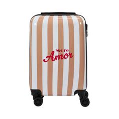 Valise cabine ABS rayée 30L