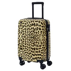 Valise cabine ABS léopard 38L