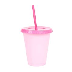 Lot de 4 gobelets avec paille 48cl