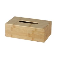 Boîte à mouchoirs rectangulaire bambou 25x14x8.7cm