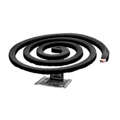 Lot de 12 spirales citronnelle avec support métal noir