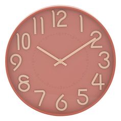 Horloge murale 3D HOMY terracotta D 30cm