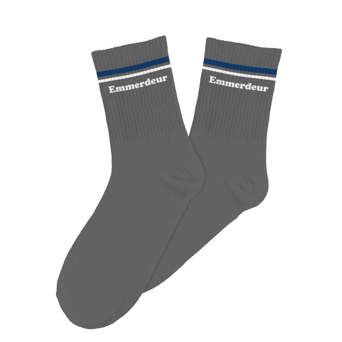 Chaussettes homme emmerdeur gris blanc bleu 39-45