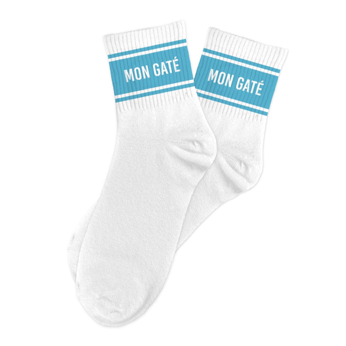 Chaussettes homme mon gaté blanc et bleu 39-45