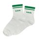 Chaussettes paillettes rayées rebelle blanc et vert 36-42