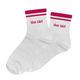 Chaussettes paillettes rayées hot girl blanc et rose 36-42