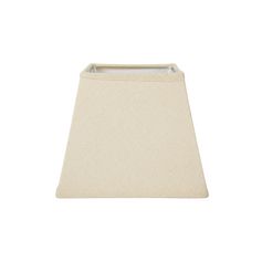 Abat-jour carré trapèze lin 15x12cm