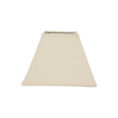 Abat-jour carré trapèze lin 20x14cm
