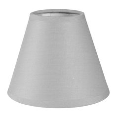 Abat-jour conique à pince gris 14x11.5cm
