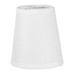 Abat-jour conique à pince blanc 10x10cm