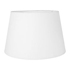Abat-jour rond conique blanc D 40x25.5cm