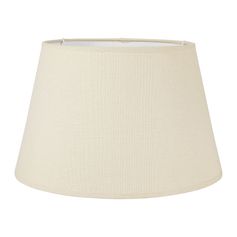 Abat-jour rond conique lin D 35x22cm