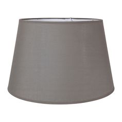 Abat-jour rond étroit gris 40x25.5cm