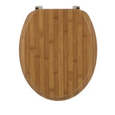 Abattant WC bois bambou foncé 37x44cm