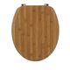 Abattant WC bois bambou foncé 37x44cm