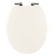 Abattant WC fibres de bois blanc 37.5x46cm