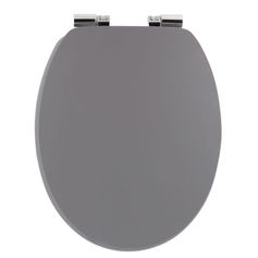 Abattant WC fibres de bois taupe 37.5x46cm